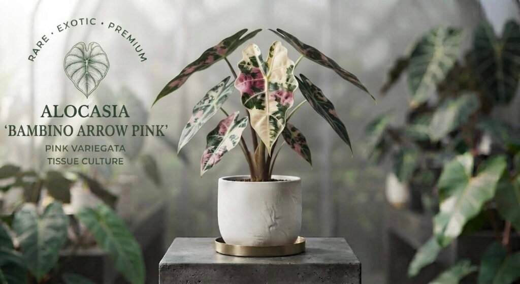 Alocasia 'Bambino Pink Arrow'