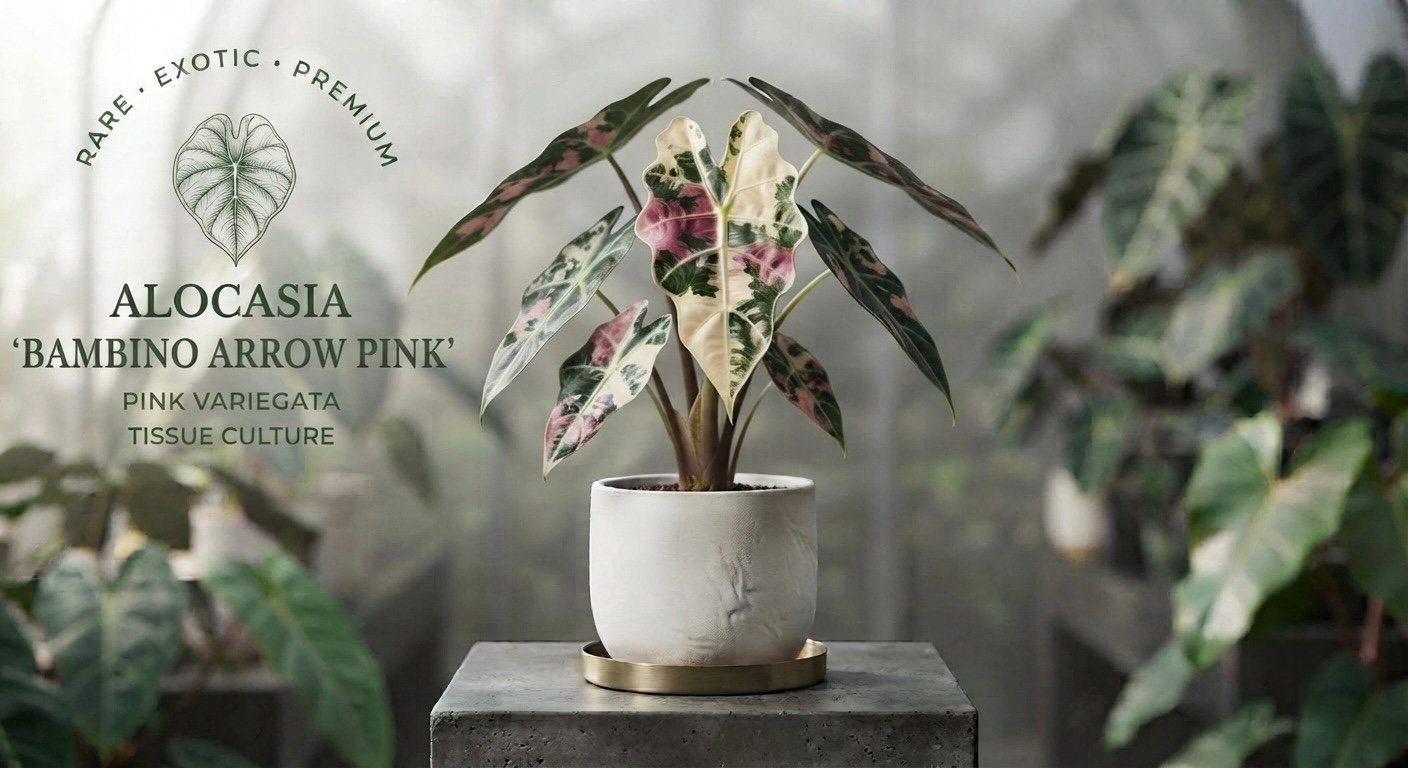 Alocasia 'Bambino Pink Arrow'