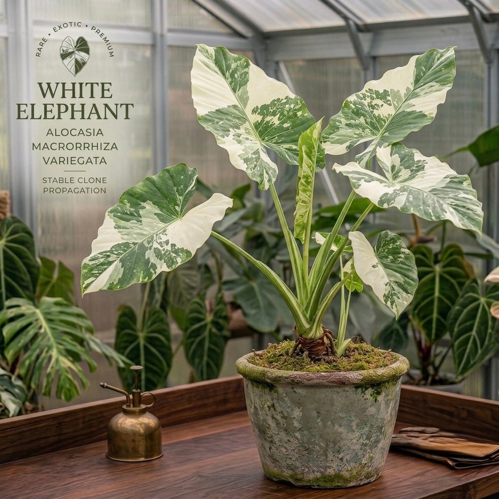 alocasia macrorrhiza variegata
